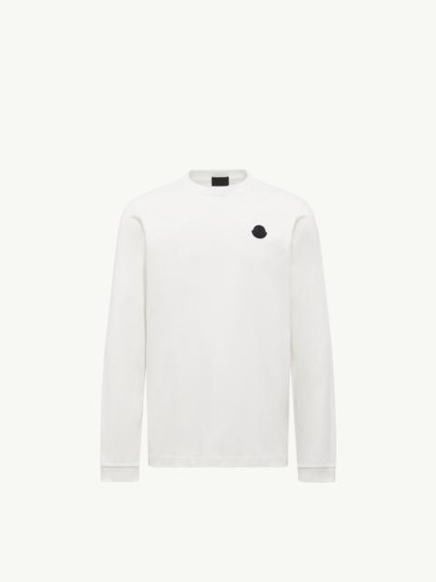 Moncler Graphic Logo Long Sleeve Cotton T-Shirt