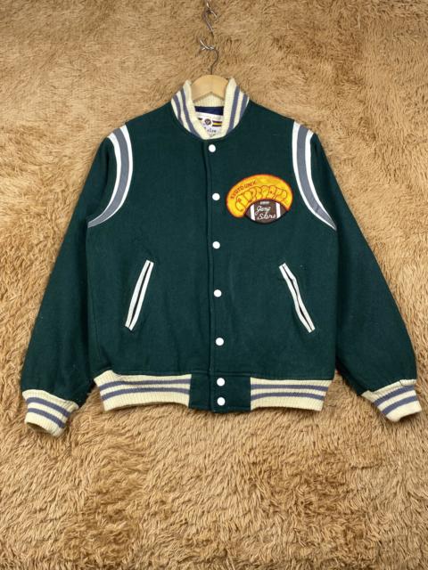 Other Designers Japanese Brand - Vintage QB Club Button Up Varsity Jacket J1654