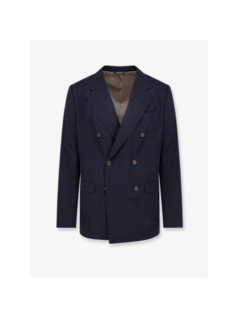 Dolce & Gabbana DOLCE & GABBANA Blue Stretch Virgin Wool Blazer New & Authen