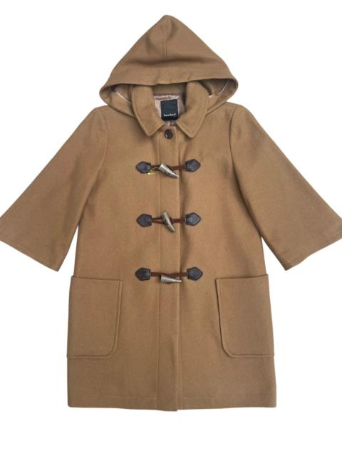 Other Designers Japanese Brand - Banner Barrett Wool Coat Made in Japan Cowhide Patch