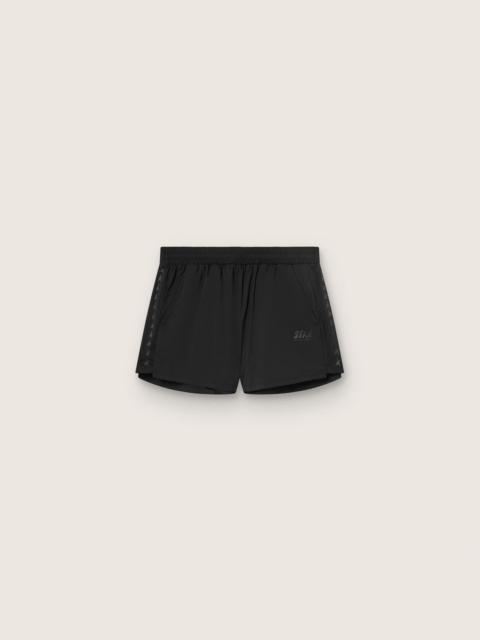 Golden Goose Women's black double-layer sports shorts
