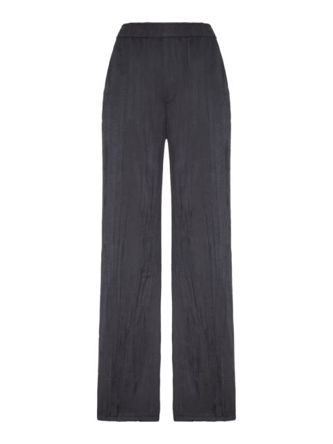 courrèges Courreges Women Wide-Leg Crushed Satin Trousers
