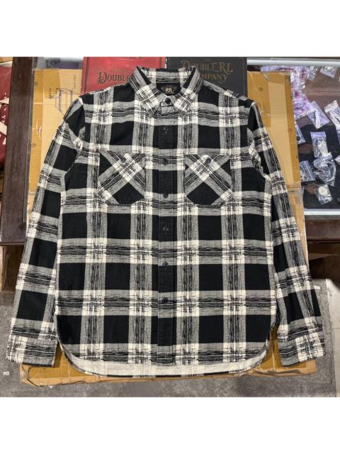 RRL by Ralph Lauren RRL Ralph Lauren Double RL Black White Striped Shirt