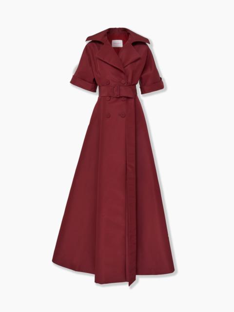 CAROLINA HERRERA Short-Sleeve Trench Gown