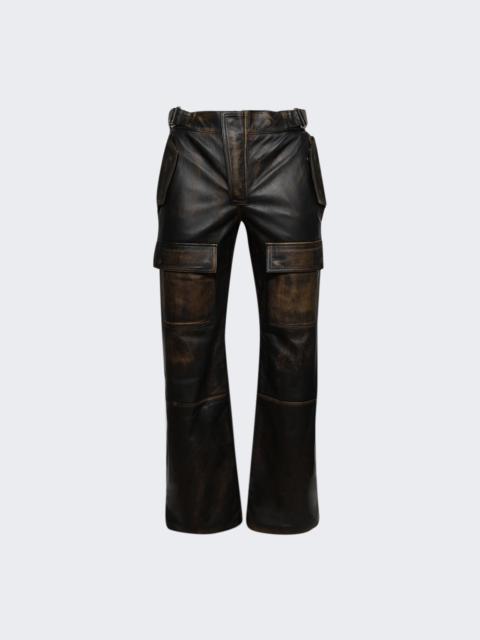 MISBHV Vintage Leather Moto Pants Black