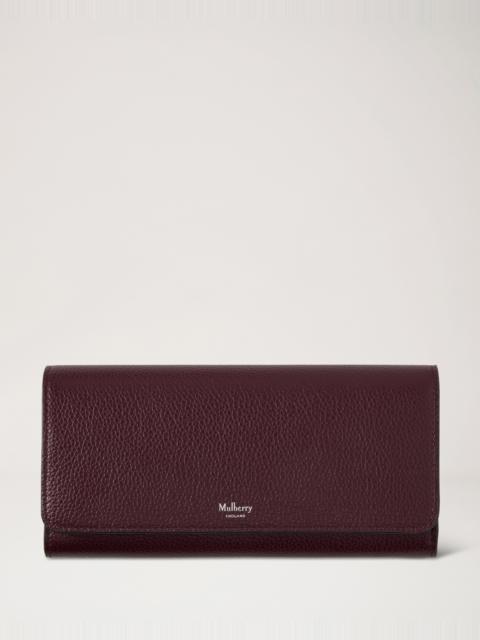 Mulberry Continental Wallet
Black Cherry Small Classic Grain