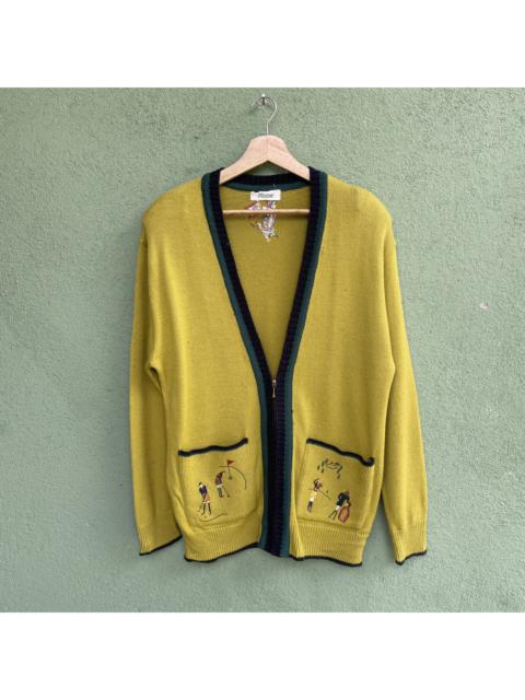 Other Designers Cardigan - Vintage FUIME Embroidery Logo Musted Cardigan Knitwear