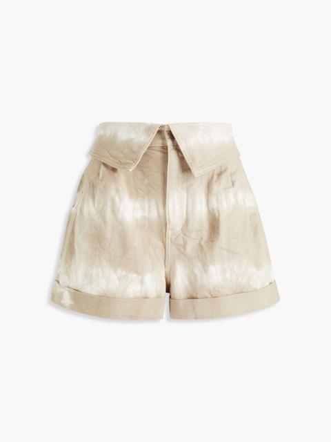 Stella McCartney Tie-dyed denim shorts