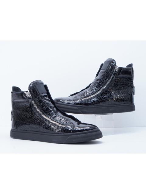 Giuseppe Zanotti Giuseppe Zanotti Sneaker Black Crocodile Leather Double Zip