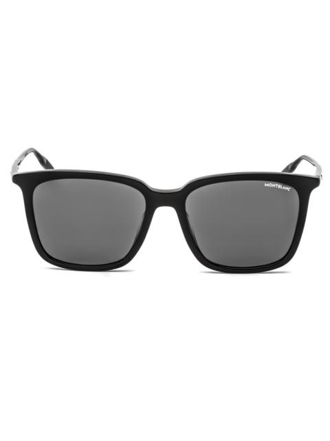 Montblanc Montblanc Grey Square Men's Sunglasses MB0084SK 001 56