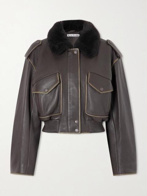 Acne Studios Shearling Bomber Jacket