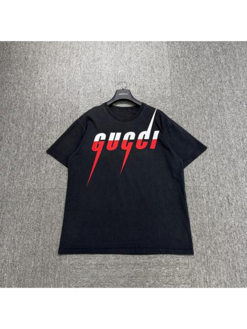 GUCCI Gucci Lightning Letter Print Short Sleeve Top