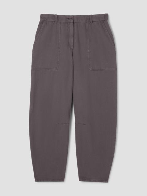 EILEEN FISHER Garment-Dyed Utility Cotton Arch Pant