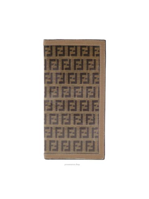 FENDI Fendi Long Wallet - Micro FF Zucca Glace