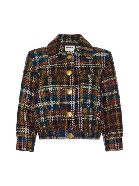 L'AGENCE Jia Cropped Tweed Jacket
