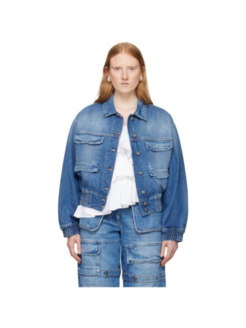 MSGM Indigo Oversized Denim Jacket