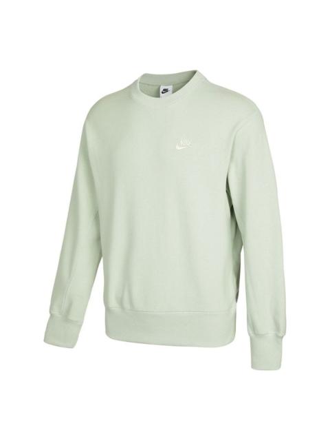 Nike Men's Nike Sportswear Logo Casual Sports Round Neck Pullover Light Green DA0022-017
