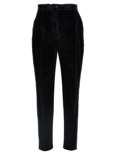 Dolce & Gabbana Dolce & Gabbana Women Velvet Tuxedo Pants