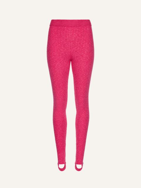 MAGDA BUTRYM Knit stirrup leggings in pink