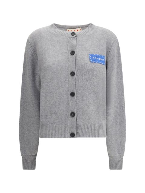 Marni Women Cashmere Cardigan With Patch