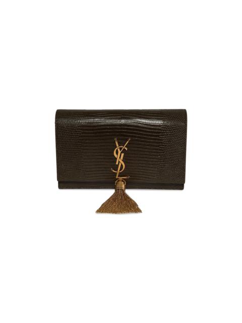 Saint Laurent Kate Tassel Chain Wallet 'Dark Sea Weed'