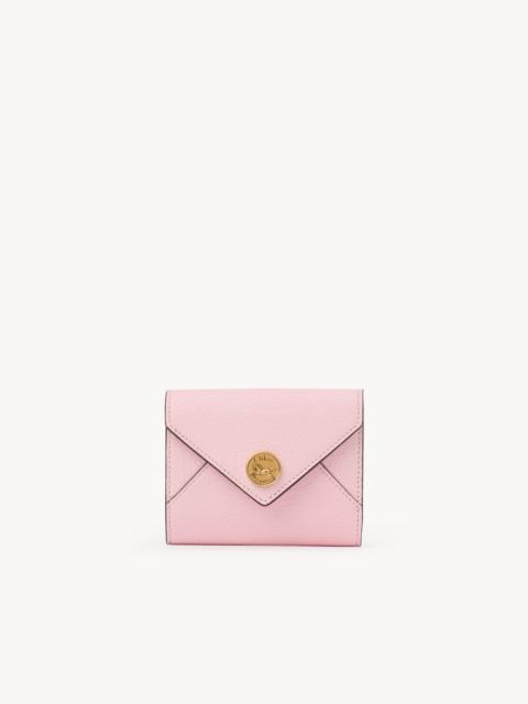 Chloé SMALL ENVELOPE TRI-FOLD IN GRAINED LEATHER