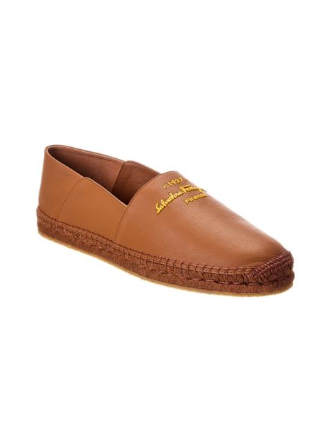 Salvatore Ferragamo Ferragamo Gus Leather Espadrille