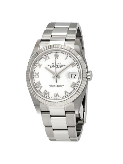 Rolex Datejust 36 Automatic White Dial Ladies Oyster Watch 126234WRO