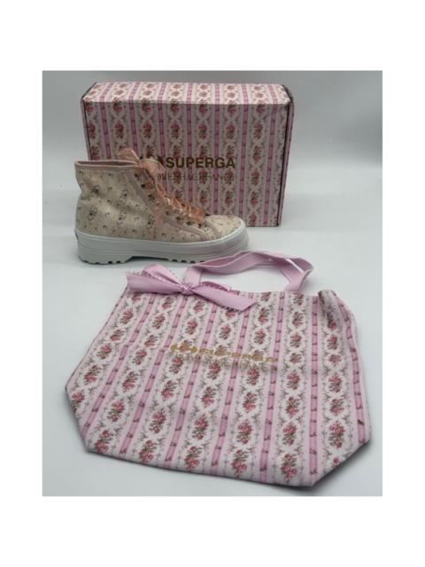 Other Designers NIB LoveShackFancy x Superga 2341 Alpina – Porcelain Blush – Floral Size 9