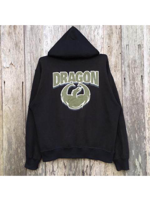 Other Designers Vintage - Vintage Dragon Optic Hoodie Sweatshirt Big Logo Surf Skate