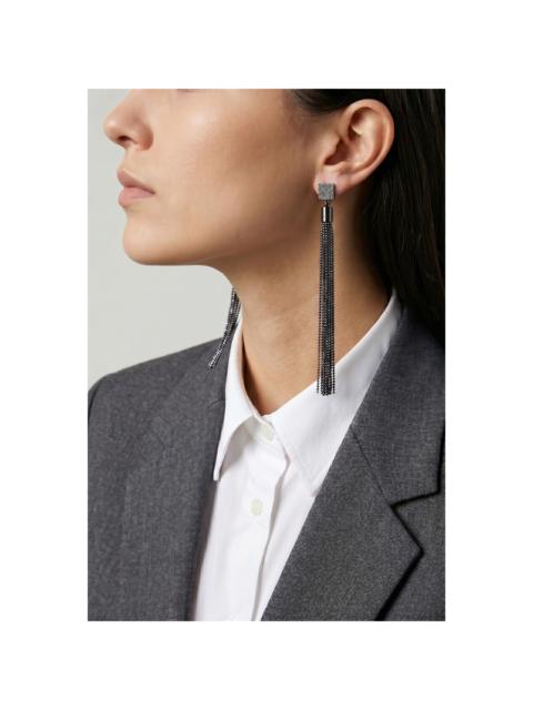 Brunello Cucinelli Brunello Cucinelli Black Rhodium Tassel Earrings
