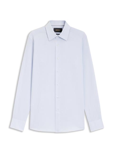 BOSS SLIM-FIT SHIRT IN ITALIAN-MADE STRUCTURED COTTON