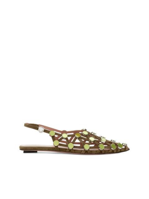 THE ATTICO embellished caged sandals