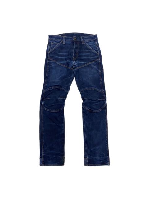 Other Designers G STAR RAW DISTRESSED DENIM BIKER STYLE DENIM PANTS