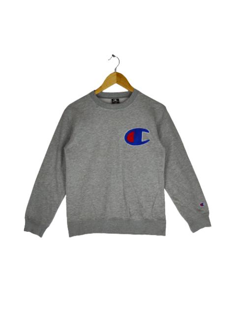 Champion CHAMPION USA Embroidery Patches Logo Crewneck Sweatshirt