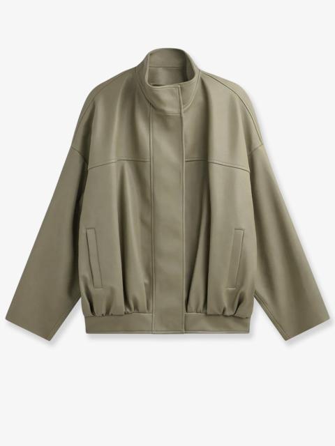 The Frankie Shop The Frankie Shop Veren Faux Leather Jacket Sage