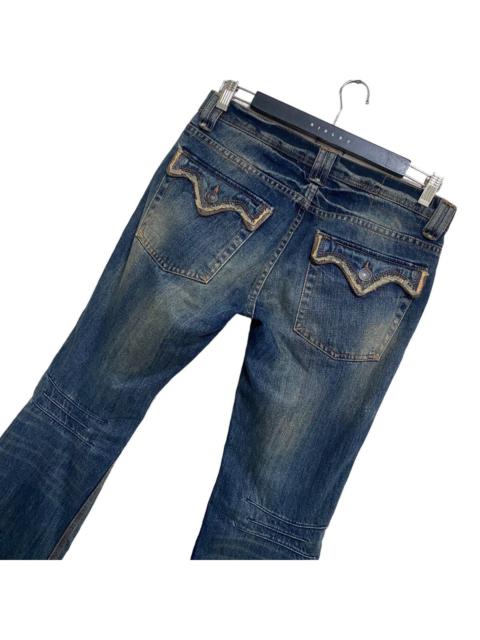 Other Designers If Six Was Nine - EDGE RUPERT Denim Flare Jeans Flap Pocket