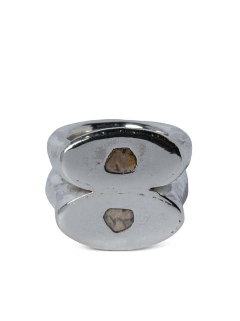 Parts of Four PARTS OF FOUR - Stack Ring (Romans, 0.4 CT, 2 Diamond Slabs, PA+DIA)