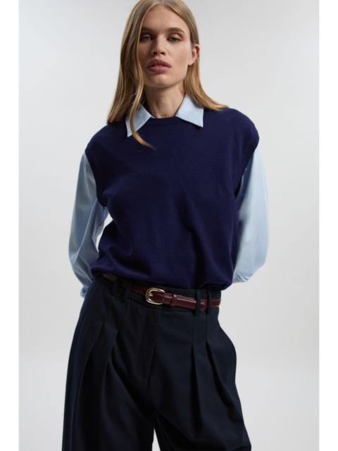 KAREN MILLEN Viscose Blend Knit Top