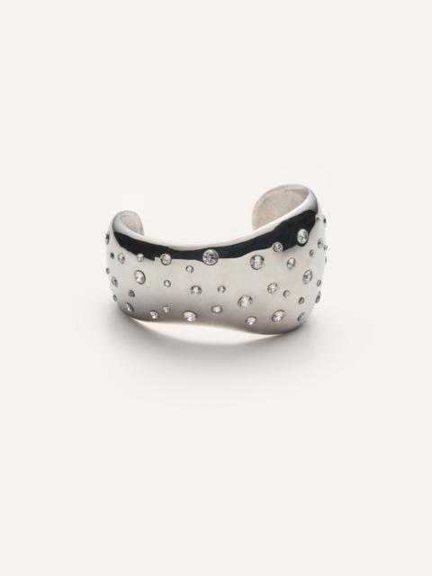 MAGDA BUTRYM Crystal-studded bracelet in silver