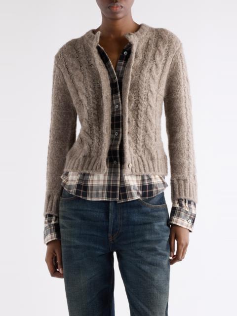 Acne Studios Acne Studios Kunch Layered Cardigan in Beige Melange at Nordstrom