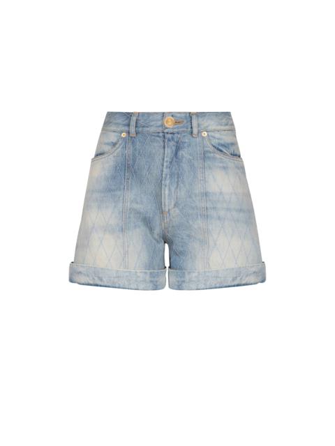 Balmain Short Diamond denim shorts