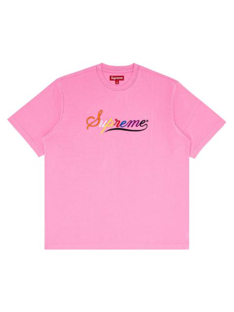 Supreme Supreme Cursive Short-Sleeve Top 'Pink'