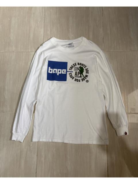 A BATHING APE® 90’s A BATHING APE FOOT SOLDIER LOGO LONGSLEEVE