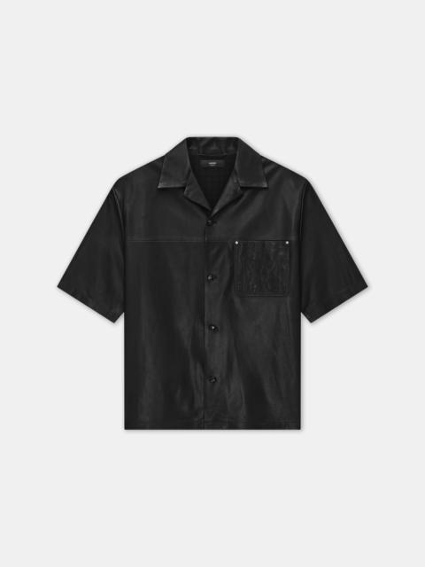 AMIRI MA LEATHER CAMP SHIRT