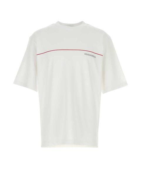 DSQUARED2 Dsquared Men White Cotton Oversize T-Shirt