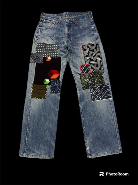 Other Designers Very Rare‼️Vintage Levis Custom Sashiko Boro Jeans