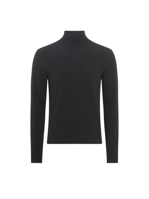 Marine Serre Moon Logo Knit Ls Highneck Sweater