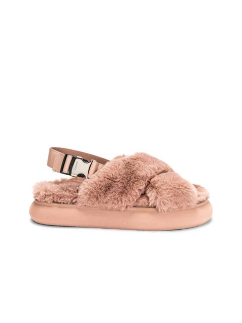 Moncler Solarisse Fur Sandal