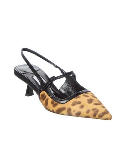JIMMY CHOO Jimmy Choo 45 Haircalf & Leather Slingback Pump